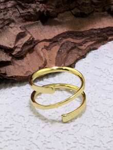 1 Piece Aesthetic Simple Multilayer Twisted Rings For Women Geometric Round Sterling Silver Ring Bohemia Vintage Finger Rings Jewelry - Multilayer Twisted Rings - View 9