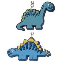 Dinosaur Keychain, Soft PVC Cartoon Bag Hanging Decoration - Teenager Backpack Accessory - Holiday/Birthday Creative Gift - Multicolor - View 9