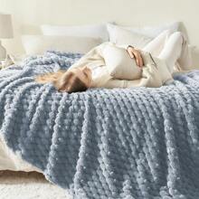 Fleece Throw Blanket For Couch & Bed - 3D Jacquard Decorative Blanket, Super Soft And Cozy Warm Fuzzy Blanket For Winter Soft Fleece Throw Blanket,Stylish Jacquard Throw Blanket For Couch, Fuzzy Cozy Lightweight For All Season