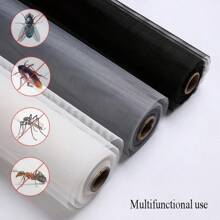 1 pieza Malla anti mosquitos y anti insectos autoinstaable encriptada, malla anti polvo invisible, red anti mosquitos DIY para ventanas de casa, puerta y ventana de PVC, red antimosquitos, apta para ventanas de casa, malla anti mosquitos para jardín exterior, red antimosquitos, red de valla.