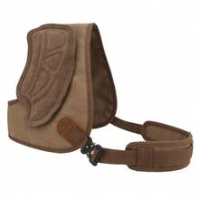 Durable Leather Shoulder Recoil Pad For Archery - Half Chest Protector Guard, Fast Shipping From The USA - Brown - View 2