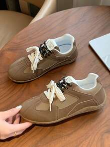 2025 New Casual German Training Shoes, Meilad Academy Style Double Lace Up Flat Shoes, Board Shoes, White Shoes, Flat Shoes, Casual Shoes, Sports Shoes, Thick Soled Fashion