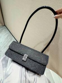 2025 Sparkling Crystal Wristlet & Hand Carry Evening Bag, Sophisticated Craftsmanship Luxury Party Clutch, Elegant Formal Occasion Purse For Ladies - Multicolor - View 7