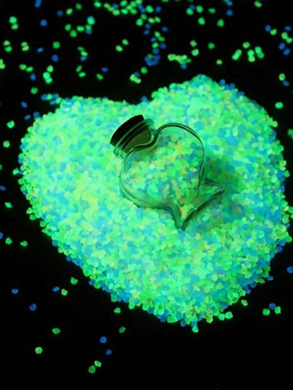 20000pcs/500g Glow-In-The-Dark Decorative Artificial Stones, Landscape Decor For Gardening, Aquarium, Brightens Home, Garden & Fish Tanks
