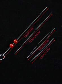 10 Stücke Edelstahl Perlennähnadeln, farbiges Perlengarn, ideal für Anfänger, gebogene Nadel für DIY Schmuckherstellung von Armbändern und Halsketten, Bastelbedarf, dauerhafte Bastelwerkzeuge, Perlen für Schmuckherstellung