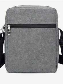 Men's New Large Capacity Multi-Compartment Oxford Cloth Backpack, One Shoulder Messenger Bag, Youth Commuter Backpack - Grey - View 2
