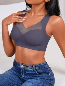 3pcs Seamless Backless Camisole Bras, Wireless Sports Bras, Sexy Undershirt Bras - Multicolor - View 3