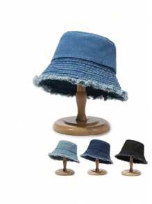 Korean Casual Full Sun Bucket Hat, Ideal For Summer And StudentsMen's Sun Hat Summer Hat, Suitable For Summer Outdoor Activities Such As Hiking And Fishing