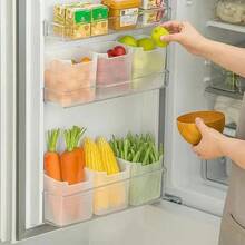 Refrigerator Food Storage Box Fruit Vegetable Fresh-Keeping Box Refrigerator Side Door Container Drawers Rack Kitchen Supplies