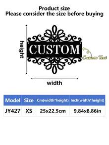 1pc Personalized Metal House Number, Custom Home Address Number Sign, House Number Plate, Wall Art, Housewarming, Birthday, Thanksgiving/Mother's Day/Father's Day, Personalized Gift For Family/Friends - Multicolor - View 22