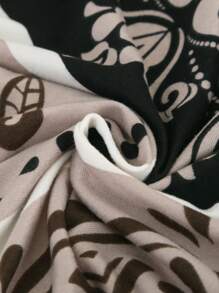 1pc European Checkered Printed Sofa Bed Cover, Modern Style Polyester Fiber Suitable For Armless Sofa Cover, Elastic All Inclusive Knitted Milk Silk, Suitable For All Seasons