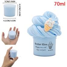 70ML Cute DIY Scented Butter Slime Kit, Super Stretchy Non-Sticky Slime Putty For Kids, Birthday Gifts Christmas Party Favors For Girls Boys, Fun Sensory Toys