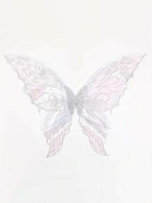 1 pieza Alas de hada con mariposa de lámina caliente, adecuadas para todo tipo de fiestas, bares, cosplay, festivales de música y Halloween