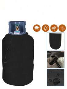 1pc Oxford Cloth Gas Tank Cover Waterproof Dust-Proof Gas Bottles Cover With Drawstring Camping Gas Stove Protective Cover