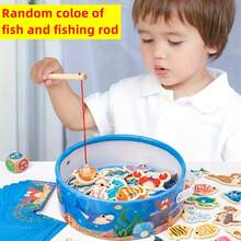 15/31/51 件 1 套木制磁性海洋钓鱼玩具，适合青少年 - STEM 学习玩具，配有彩色鱼、贝壳和螃蟹，亲子互动游戏，培养手眼协调能力、耐心和专注力，适合青少年的教育认知趣味礼物，复活节随机风格鱼 - 彩色 - 查看 3