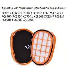 Compatible Filters For SpeedPro Max Vacuum Cleaner, Fits Models FC6812, FC6813, FC6822, FC6823, FC6826, FC6723, FC6901-FC6904, XC7042, XC8045, XC8347, FC6827, FC6906, Replacement Filters Applicable For FC6906 5005/01 - Yellow - View 4