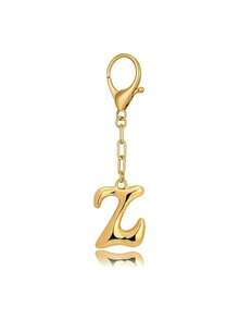MECYLIFE 1pc Letter Casual Keychain, All-Season Bag Accessory Car Accessories Bag Charm School Cute Goth Y2k Bag Accessories Lanyards With Id Holder Car Accessories Bag Charms - Yellow Gold - View 33