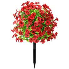 1 buc. Flori artificiale Violet Daisy vibrante cu țăruș, decorațiuni interioare, cadou, curte, grădină, aranjament floral, primăvară, Crăciun, Halloween, Ziua Memorială