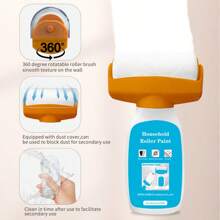 500g/100g Latex Paint Wall Repair, Coverage & Roller Kit Combo, Water-Based Odorless, With Built-In Brush Head, Convenient & Practical, Healthy & , Suitable For Indoor, Nursery, Living Room, Bedroom