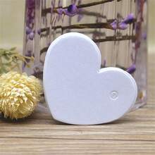 100TAG100STRING Multi Color Optional Heart-Shaped Hang Tag DIY Label Hang Tag - Heart-shaped Hangtag DIY Label Hangtag With Various Colors - View 9