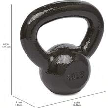 Basics Cast Iron Kettlebell - 45磅 - 查看 11