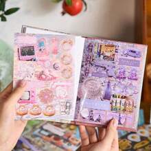 45pcs/Pack Japanese Style Die Cut Stickers, For DIY Scrapbook, Planner Decoration,School Supplies,Back To School