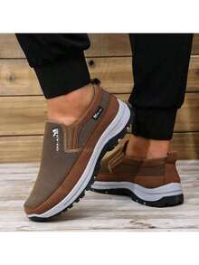 Men's Casual Aquatic Sneakers For Trail Running Waterproof Sole Stitched Elastic Adjustable - Màu be - Xem 2