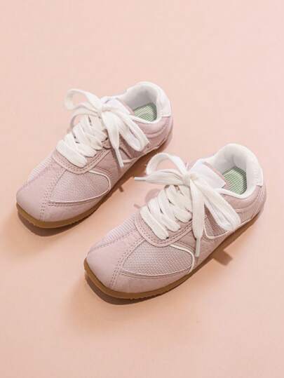 1 Pair Fashion Minimalist Cute Spring Children Leisure Flat Bottom Sneakers