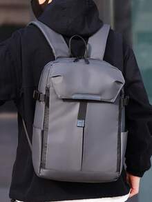 Large Capacity Men's Functional Backpack Fits Laptop - Multicolor - View 8