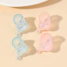 4pcs/8pcs/12pcs/Pack Resin Seashell DIY Pendant, Bohemian Style Summer Beach Essential, Can Be DIY For Necklace, Bracelet, Earring, Phone Case, Keychain, Bag Decor, Versatile