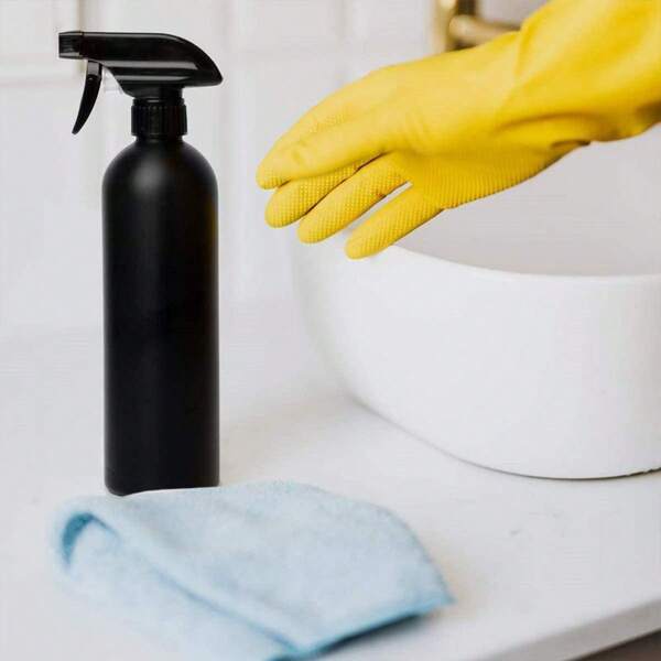 500ml Black Empty Spray Bottle, Reusable Hair Care Water Spray, Opaque Reusable Air Anti Degradation Leakage Spray, Suitable For Home Garden Plant Kitchen, Salon, Home Cleaning