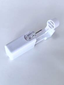 便携式、易于使用的一次性鼻穿孔工具，配有穿孔针 - 白色 - 查看 7