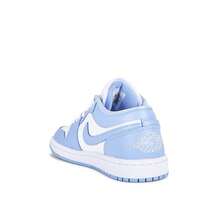 Nike Air Jordan 1 Low White Aluminum DC0774-142 Women's Fashion Sneaker New - Xanh và trắng - Xem 6