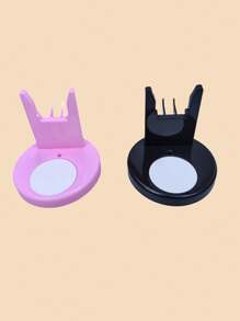 1pc Hot Glue Gun Holder, Plastic Hot Glue Gun Stand Container, Flower Craft Tool Storage Shelf, DIY Hot Melt Glue Gun Anti-Drip And Anti-Hot Hand, Prevent Glue Overflow