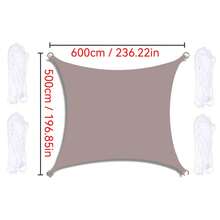 1pc Sunshade Canopy, Waterproof, UV-Resistant Rectangular Sunshade Cloth, Suitable For Outdoor Camping, Patio, Garden, Swimming Pool, Amusement Park, Made Of 210D Thin Waterproof Oxford Cloth - Multicolor - View 57