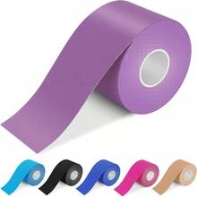 Cinta elástica de estiramiento de una sola pieza para protección de la rodilla con corte previo, para cinta de kinesiología de músculo de tobillo y rodilla (2.5 CM * 5 M) - Accesorios de gimnasio, vendas deportivas, cinta deportiva - Ver 8