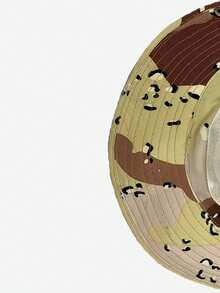 1pc Men's Outdoor Camouflage Sun Hat, Suitable For Spring, Summer, Autumn, Outdoor Activities Such As Hiking, Fishing, Casual Bucket Hat, Unisex