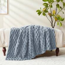 Fleece Throw Blanket For Couch & Bed - 3D Jacquard Decorative Blanket, Super Soft And Cozy Warm Fuzzy Blanket For Winter Soft Fleece Throw Blanket,Stylish Jacquard Throw Blanket For Couch, Fuzzy Cozy Lightweight For All Season