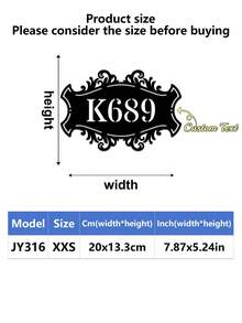 1pc Personalized Metal House Number, Custom Home Address Number Sign, House Number Plate, Wall Art, Housewarming, Birthday, Thanksgiving/Mother's Day/Father's Day, Personalized Gift For Family/Friends - Multicolor - View 98