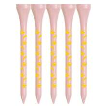 1pc/5Pcs 8cm/7cm Pink Banana Golf Tees Wood Printed Wooden Golf Tees Golfing Accessories - Multicolor - View 4