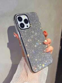 Luxuriöses Handyhülle für Frauen mit Pailletten und Strass-Besatz, kompatibel mit 16 Pro Max/16/16 Pro/16 Plus/15/15 Pro Max/15 Pro/15 Plus/11/12/13/14 Pro Max/XS/XR/11 Pro/11 Pro Max/12 Pro/12 Pro Max/13 Pro/13 Pro Max/7 Plus/14 Pro/14 Pro Max/14 Plus/7 Plus/8 Plus/8/SE2