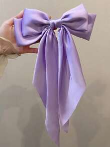 1 buc violet elegant retro culoare solidă mare Streamer fundă agrafă de păr, potrivită pentru uz zilnic și cadouri de festival, petrecere gheare agrafe de păr gheare de păr agrafe de păr