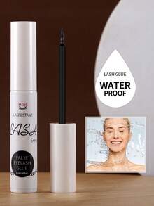 1 Brand New Upgraded Laser Glue, Super Strong And Long-Lasting 72 Hour Eyelash Extension Adhesive Without Latex, Waterproof, Fast Drying, Mild And Non Irritating Eyelash Extension Adhesive Suitable For Personal Strip-Shaped Eyelashes And Clustered False Eyelashes, Suitable For Beginners With Sensitive Eyes DIY False Eyelashes Eye Makeup Products (6ml Black)