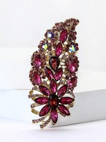 Fashionable Large Crystal Flower Brooch For Women Suitable For Wearing With Dress, Suit, Hat, Shoes, Flower Scarf - Flower (0955) - View 17