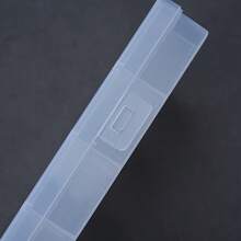 1 件加厚 24 格固定塑料收纳盒，透明珠宝盒，多功能容器，用于分类和存储，透明方形翻盖盒，用于存储和展示人造指甲，防尘且易于整理，适合女性收纳整理器旅行必需品返校宿舍收纳秋季装饰 - 透明色 - 查看 7