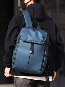 Large Capacity Men's Functional Backpack Fits Laptop - Multicolor - View 5