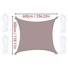 1pc Sunshade Canopy, Waterproof, UV-Resistant Rectangular Sunshade Cloth, Suitable For Outdoor Camping, Patio, Garden, Swimming Pool, Amusement Park, Made Of 210D Thin Waterproof Oxford Cloth - Multicolor - View 29