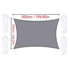 1pc Sunshade Canopy, Waterproof, UV-Resistant Rectangular Sunshade Cloth, Suitable For Outdoor Camping, Patio, Garden, Swimming Pool, Amusement Park, Made Of 210D Thin Waterproof Oxford Cloth - Multicolor - View 119