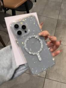 1 pezzo Caricatore senza fili di lusso con glitter magnetico, spessore 2,0 mm, bellissimo design con cielo stellato scintillante, custodia protettiva completa anti-caduta, design minimalista compatibile con iPhone 11/12/13/14/15/16 Pro Max/XS/XR/11 Pro/11 Pro Max/12 Pro/12 Pro Max/13 Pro/13 Pro Max/7 Plus/14 Pro/14 Pro Max/14 Plus/7 Plus/8 Plus/8/SE2, impermeabile, antiurto, resistente ai graffi - Multicolore - Visualizzare 8