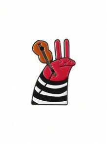 1 Stück bezauberndes rotes Tier Spiel Zubehör Kaninchen Gefängnis, vielseitiger personalisierter Metall-Anstecker zur Kleidung Dekoration